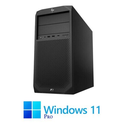 Workstation HP Z2 G4 Tower, Xeon E-2144G, 32GB, 512GB SSD NVMe, Win 11 Pro